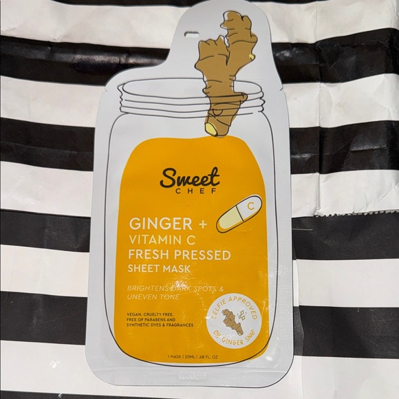 Other - Korean Sweet Chef Ginger + Vitamin C Fresh Pressed Sheet Mask - Orange